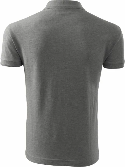 Maicë polo Malfini për meshkuj, ngjyrë gri e errët