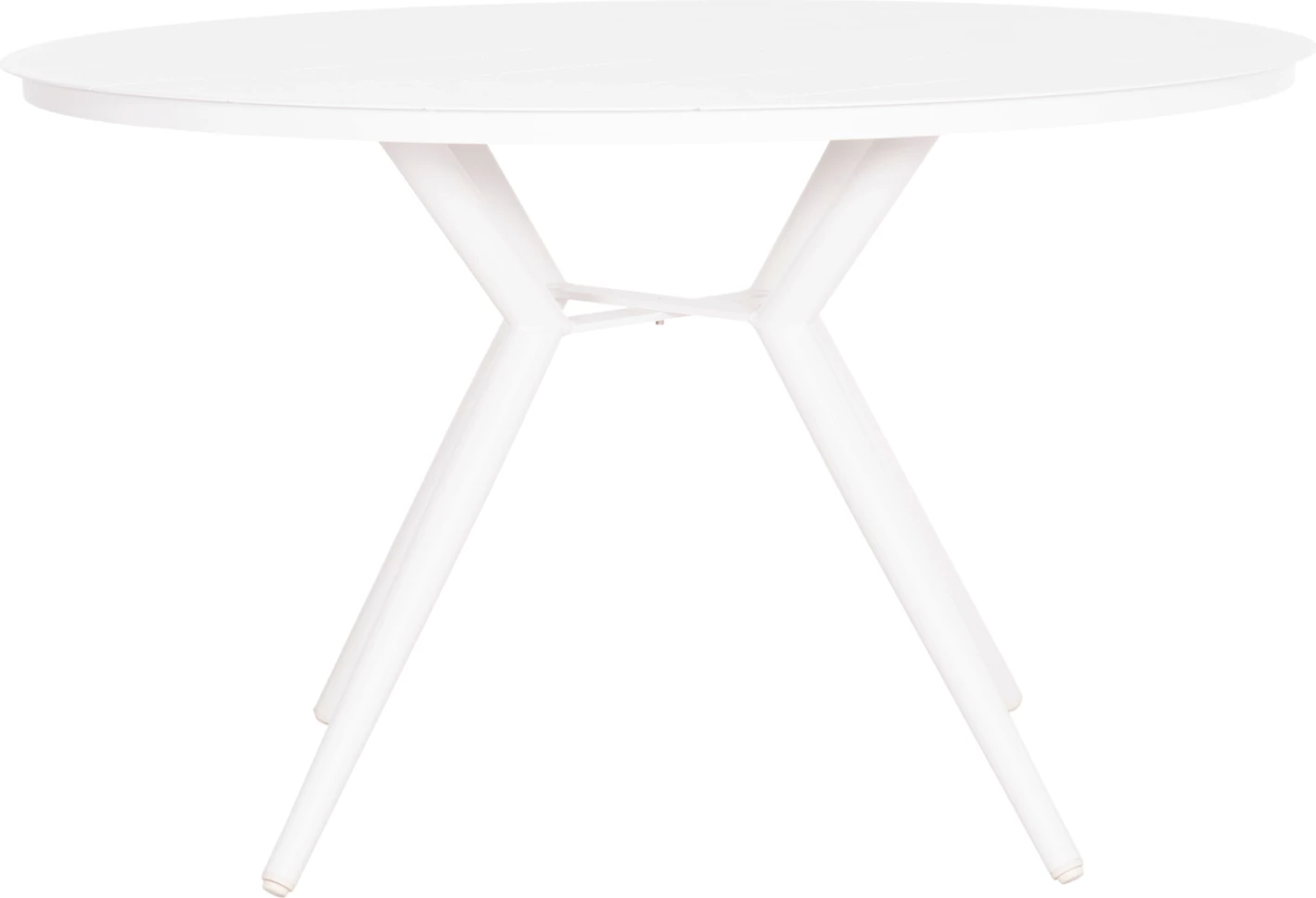 Tavolinë e jashtme e rrumbullakët, alumini i bardhë, FH6290.02, Φ126Χ74Hcm