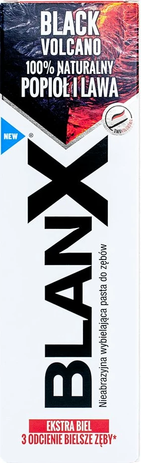 Pasta për dhëmbë BlanX Black Volcano Whitening 75ml e zezë