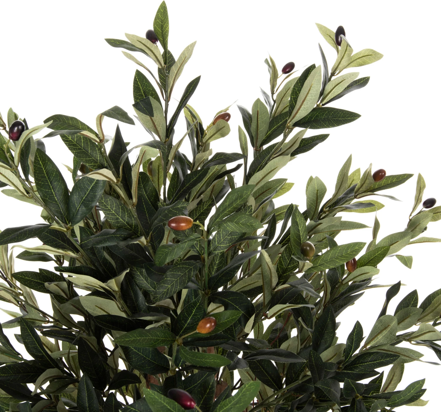 Bimë sintetike dekorative, pema e ullirit në vazo, FH4007, 96H cm