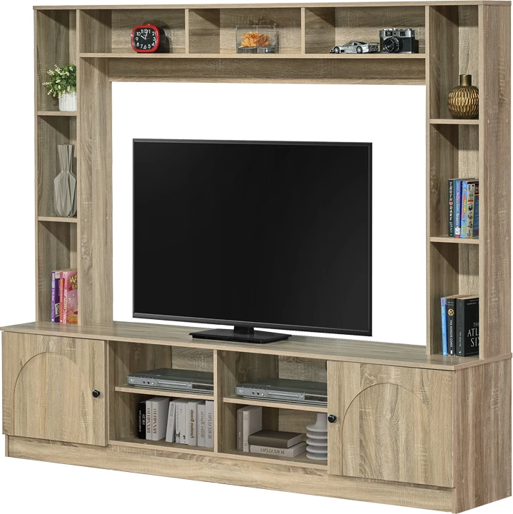 Set për TV Ambera, ngjyrë sonoma, 200x40x171.5cm