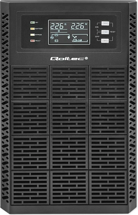 UPS Qoltec 3kVA 3000W, Online, LCD, EPO, USB, Midi Tower, i zi