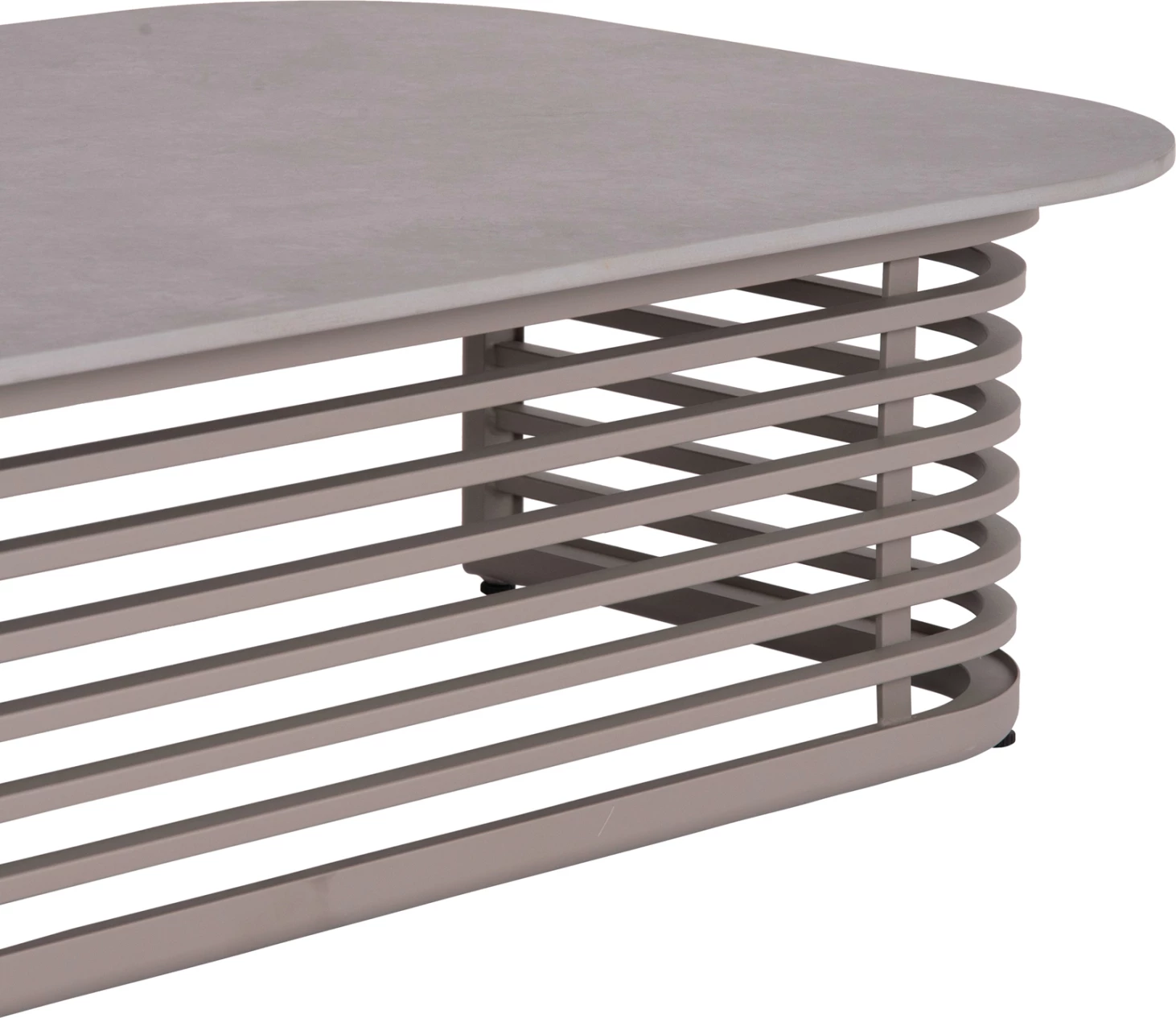 Set lounge për jashtë, 4 pjesë, AURA CD6193.04, alumin ngjyrë shampanje, pëlhurë OLEFIN, tavolinë me sipërfaqe gur