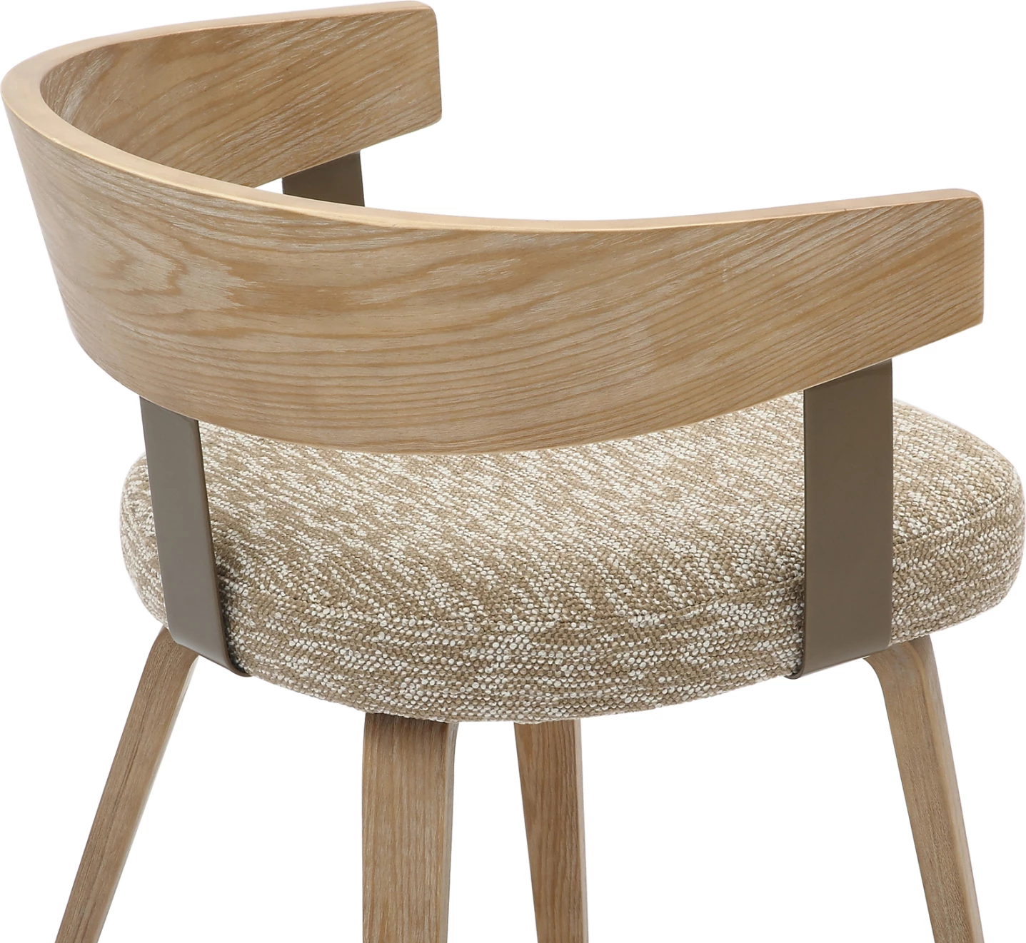 Karrige për ngrënie GALLEY FH9981.01, kornizë dhe këmbë prej druri, pëlhurë bezhë, 55,5x53,5x70H cm, set prej 2 copë