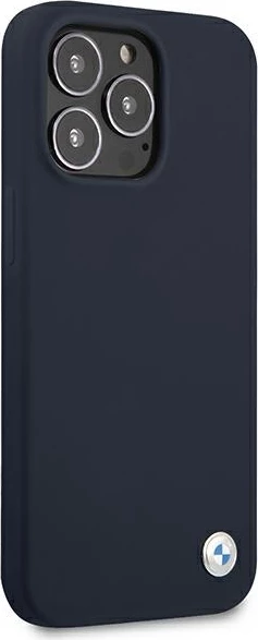 Mbështjellës BMW Silicone Signature për iPhone 13 Pro Max 6.7", Blu e errët