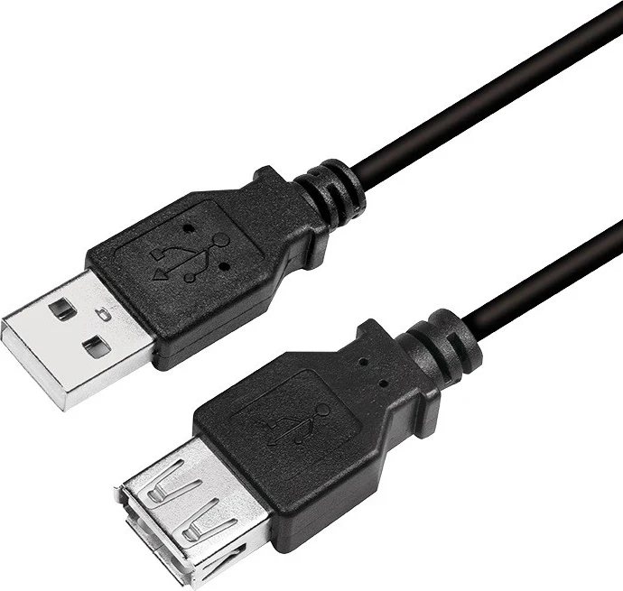 Kabllo USB 2.0 LogiLink, e zezë
