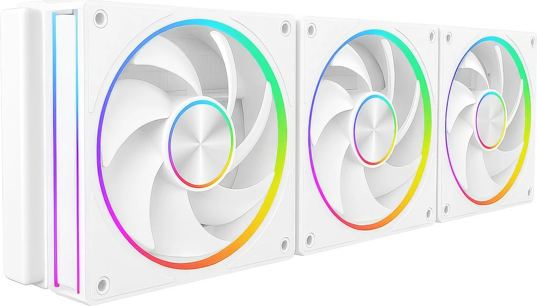 Ventilator kasë kompjuteri, MODECOM, VOLCANO LOOP 120 ARGB FAN-LOOP-120S-ARGB-200, 120 mm 4-pin ARGB, i bardhë