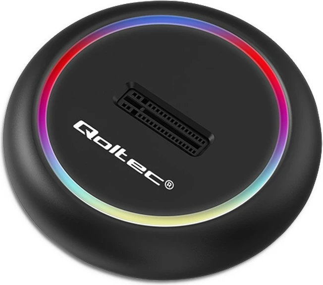 Stacion dokimi SSD M.2 Qoltec 52275, NVMe/SATA, USB-C, 2TB, i zi