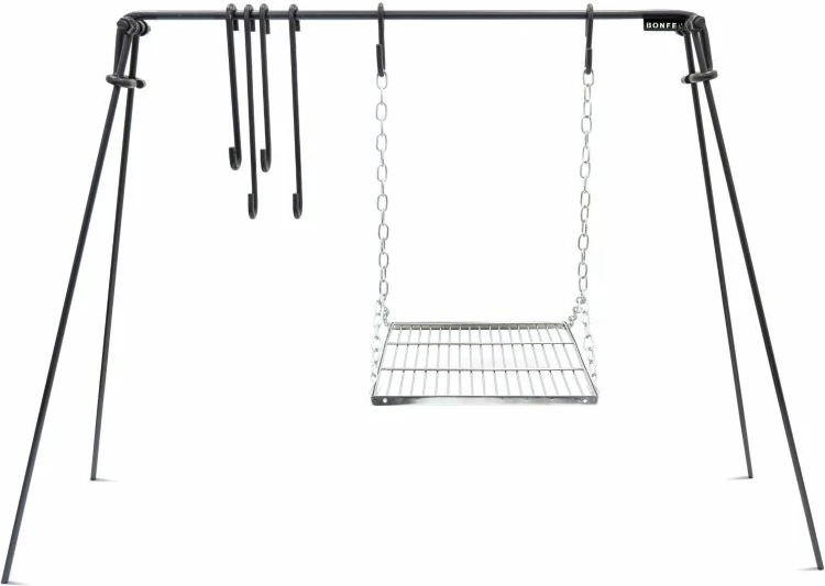 Grill katror për outdoor Bonfeu, gri