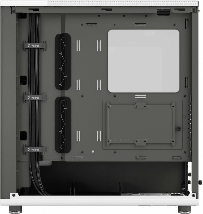 Kasë Fractal Design North Chalk White TG Clear Tint, ATX, xham i temperuar, e bardhë