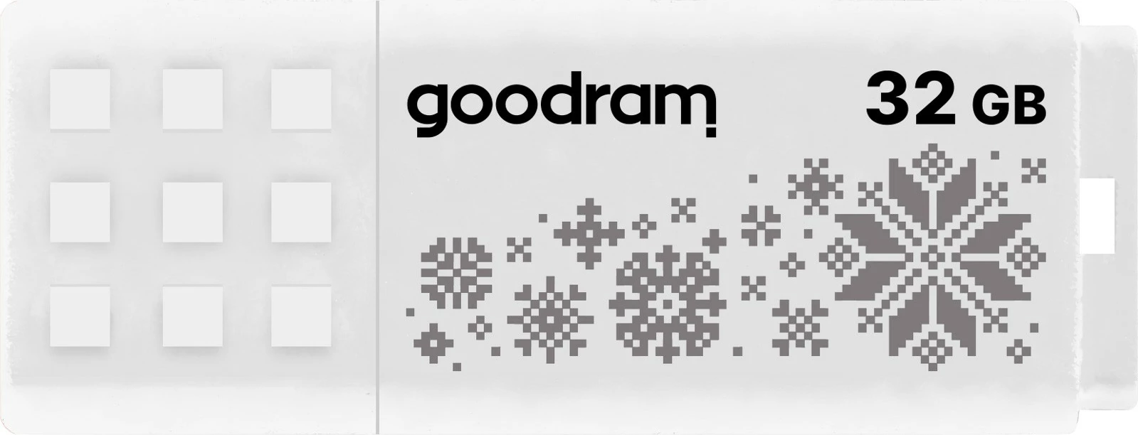 Pendrive GOODRAM UME2 32GB, USB 2.0, Bardhë, dekorativ