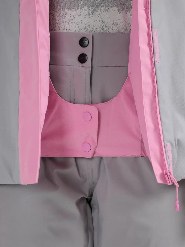 Jakne skijimi për femra 4f, e kaltërt