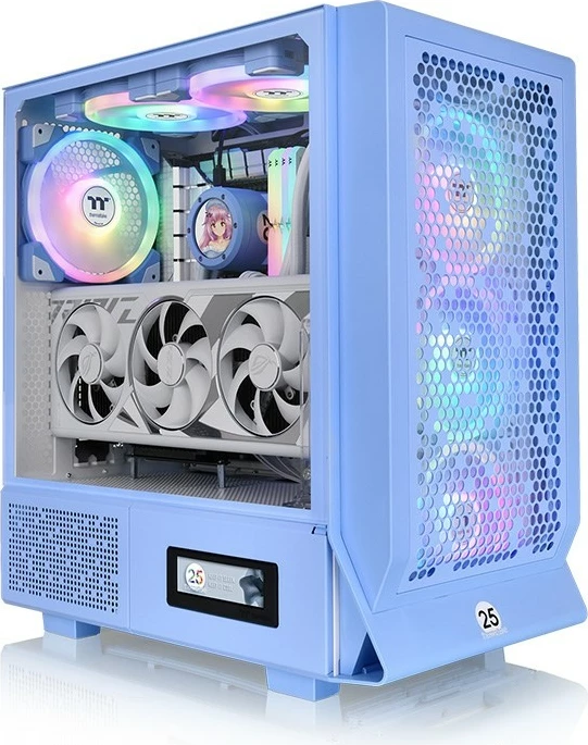Kasë Thermaltake Ceres 330 TG ARGB midi tower, Hydrangea Blue