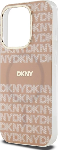Mbështjellës DKNY IML Mono & Stripe MagSafe për iPhone 13 Pro / 13, Rozë