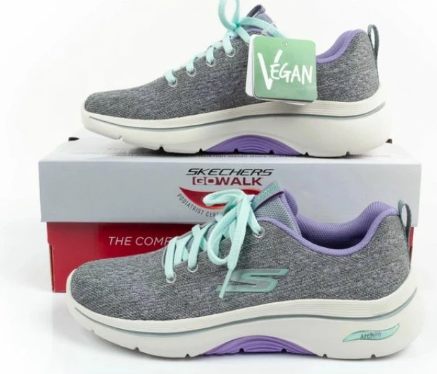 Atlete për femra Skechers, gri/argjend