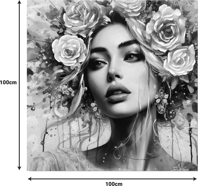 Pikturë kanavacë Prima I, shumëngjyrëshe, 100x3x100cm