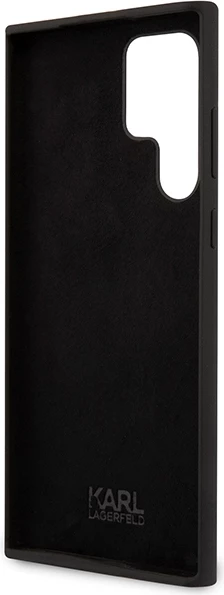 Mbështjellës Karl Lagerfeld Silicone Choupette për Samsung Galaxy S24 Ultra, i zi