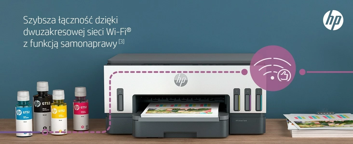 Printer HP Smart Tank 720, All-in-One, Termal inkjet, Gri