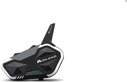 Interkom motoçiklete MIDLAND R1 MESH TWIN, i zi, set prej 2 copë