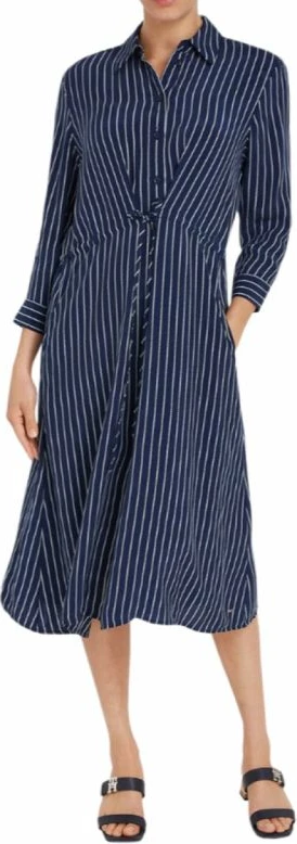 Fustan Tommy Hilfiger për femra, ngjyrë e kaltër