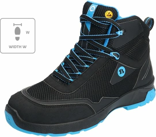 Këpucë për turizëm Bata Industrials, të larta, të zeza