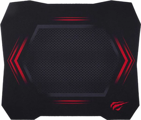 Mauspad HAVIT Gamenote MP843 284×245×3 mm, e zezë/kuqe