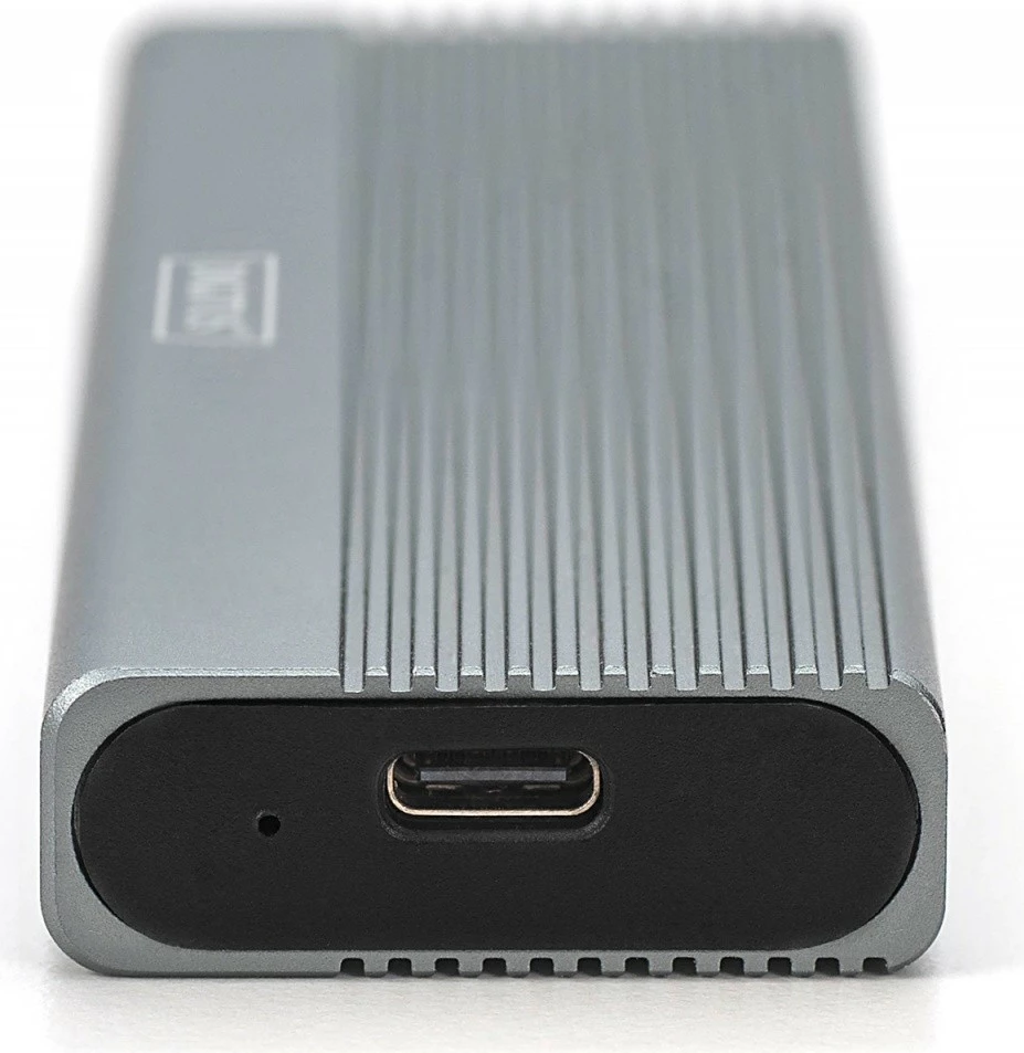 Kasë Digitus DA-71120-1 për SSD M.2 NVMe, USB 3.1 Type C, Alumini, Gri
