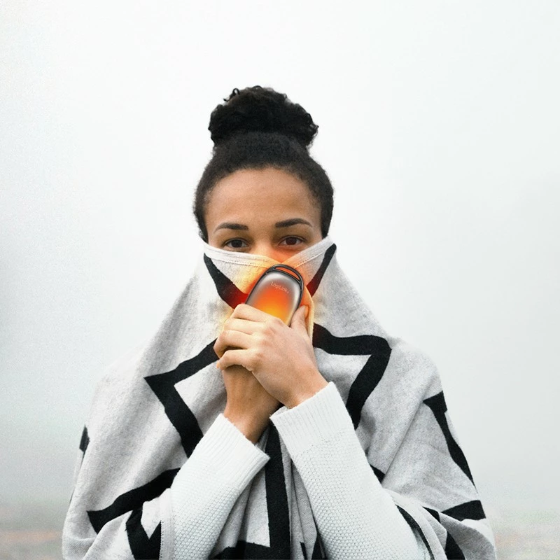 Powerbank LogiLink 4000 mAh, 1x USB-A, Handwärmer, metallik gri