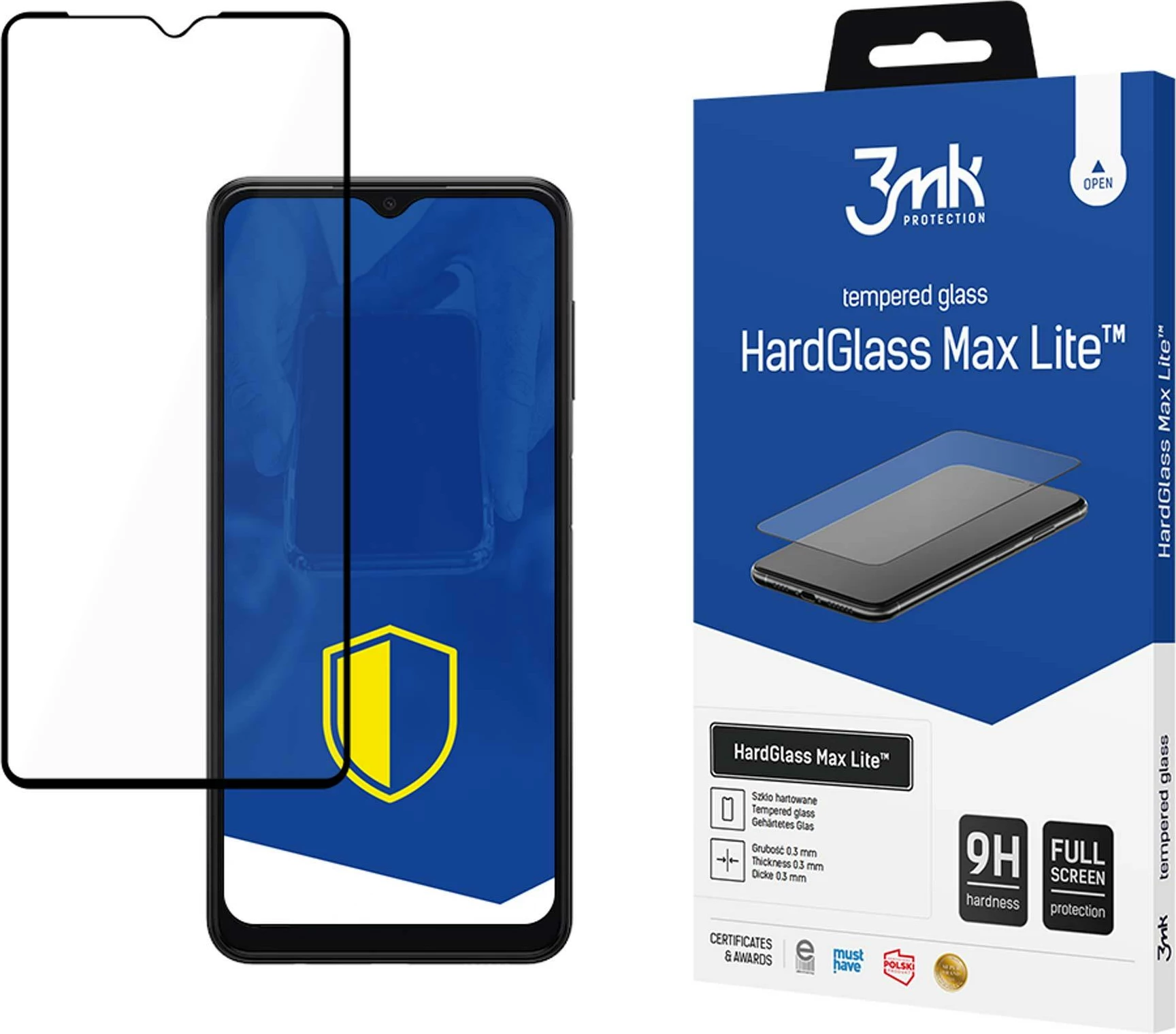 Xham mbrojtës 3mk HardGlass Max Lite për Samsung Galaxy A13 / M23 / M23 5G