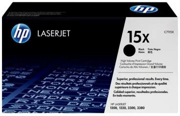 Toner HP 15X C7115X rendiment i lartë 2400–4400 faqe për LaserJet 1200/1220/3300/3380 e zezë