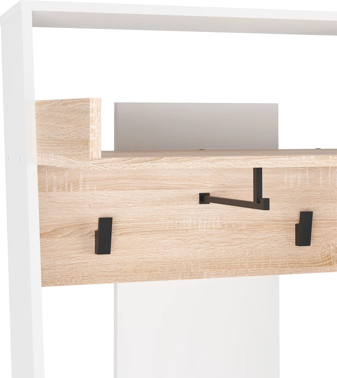 Mobilje hyrëse Sciove, ngjyrë e bardhë-natyrale, 70x40x200cm