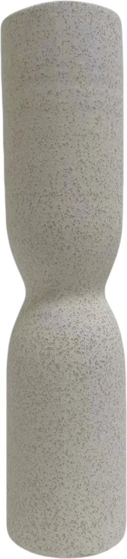 Dekor qeramike për tavolinë, skepter, FH4615.01, ngjyrë e bardhë e zbehtë me kristalizim, Φ7.5x31H cm