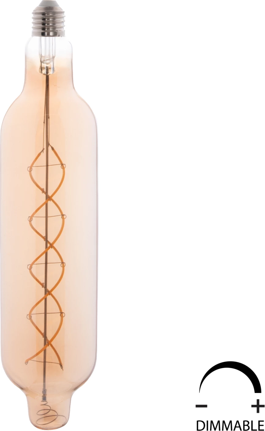 Llambë LED filament, ngjyrë ari, FH4055.02, JHD-NW7775, 8W, E27, 3000K, e zbehtë