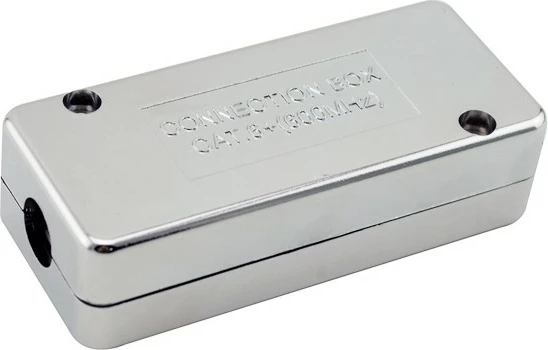 Kuti lidhëse Cat6a Equip, e mbrojtur, argjend