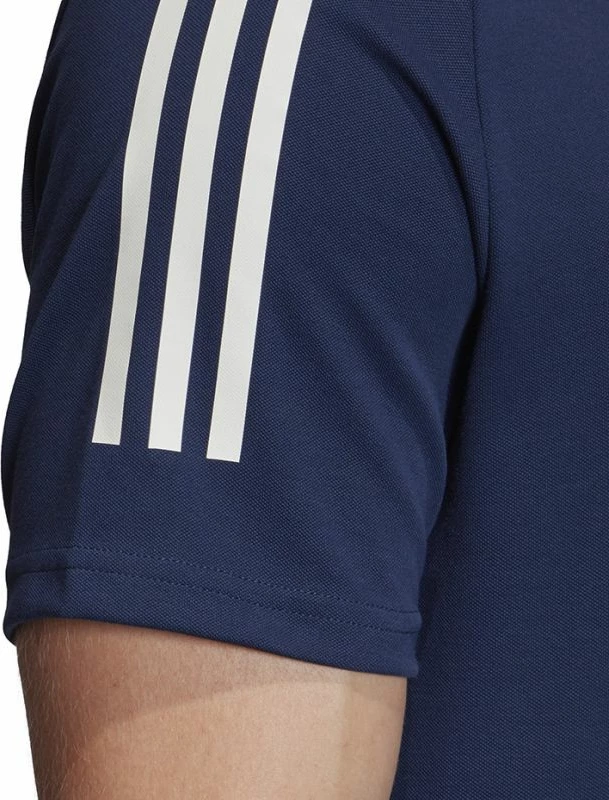 Maicë Polo për meshkuj adidas, ngjyrë blu deti dhe e bardhë