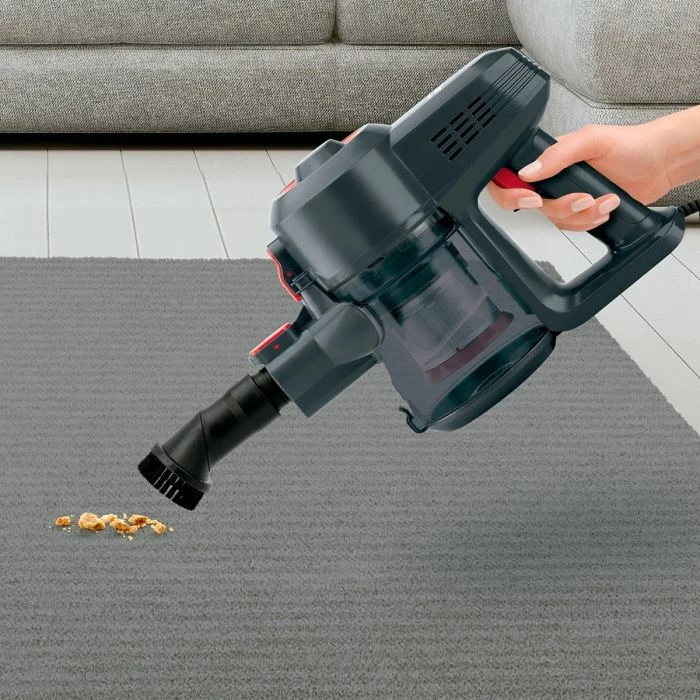 fshesë elektrike me kabllo UFESA Tropical 600W, ciklonike, filtër HEPA, 0.8L, 2-në-1, gri/e zezë me të kuqe