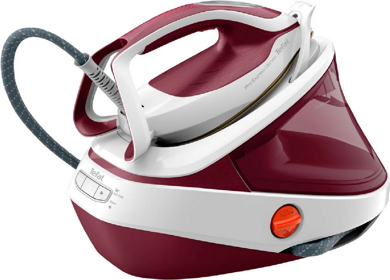 Hekur me avull me presion të lartë Tefal GV9711E0 3000W 7.5 bar bardhë-kuqe