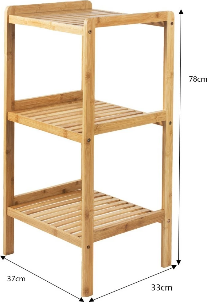 Raft bambuje GreenBlue GB321 me 3 rafte, Natyral