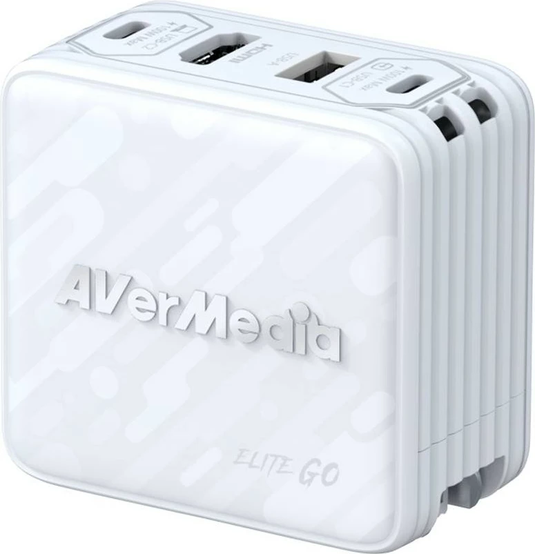 Karikues universal AVERMEDIA EliteGO GC313Pro, 100W, GaN, 2x USB Type-C, 1x USB, i bardhë