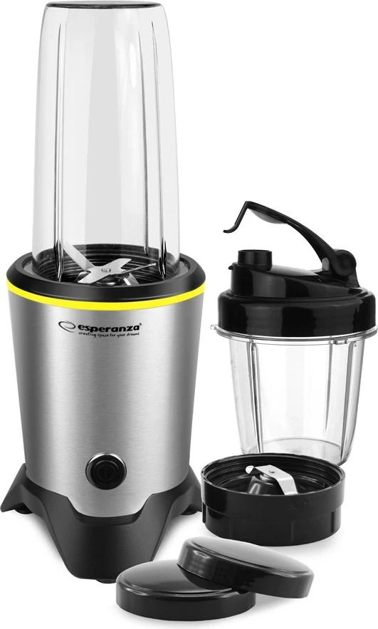 Blender personal Esperanza Nutri Master EKM028, 1000W, alumini, set gotash Tritan