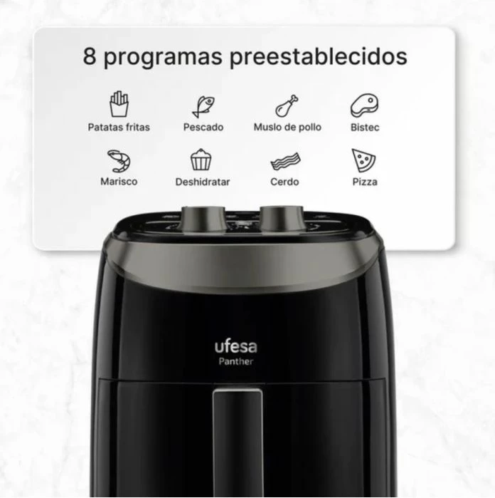 Fritezë me ajër UFESA Panther 3.5L 1500W, e zezë