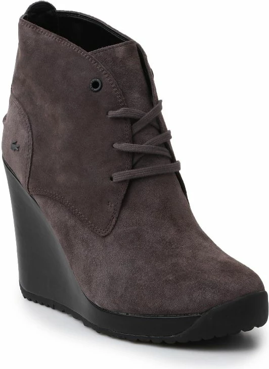 Këpucë të larta për femra Lacoste Jarriselle SRW, ngjyrë kafe