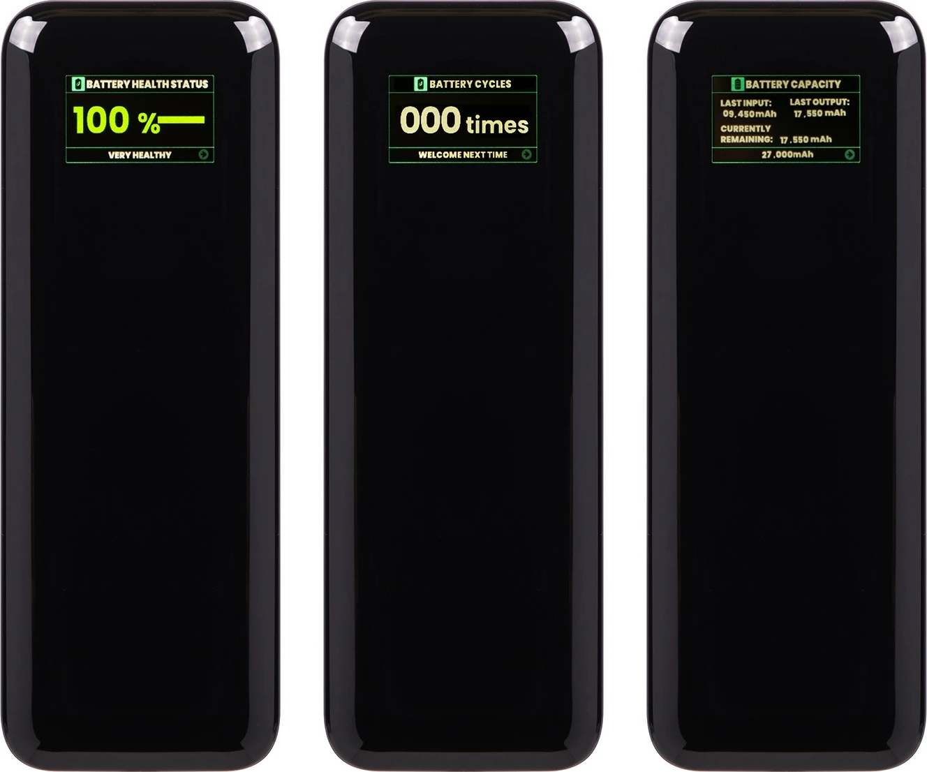Power bank BLOW AIR99.9 27000mAh PD+QC 140W 3 porta LCD, e zezë