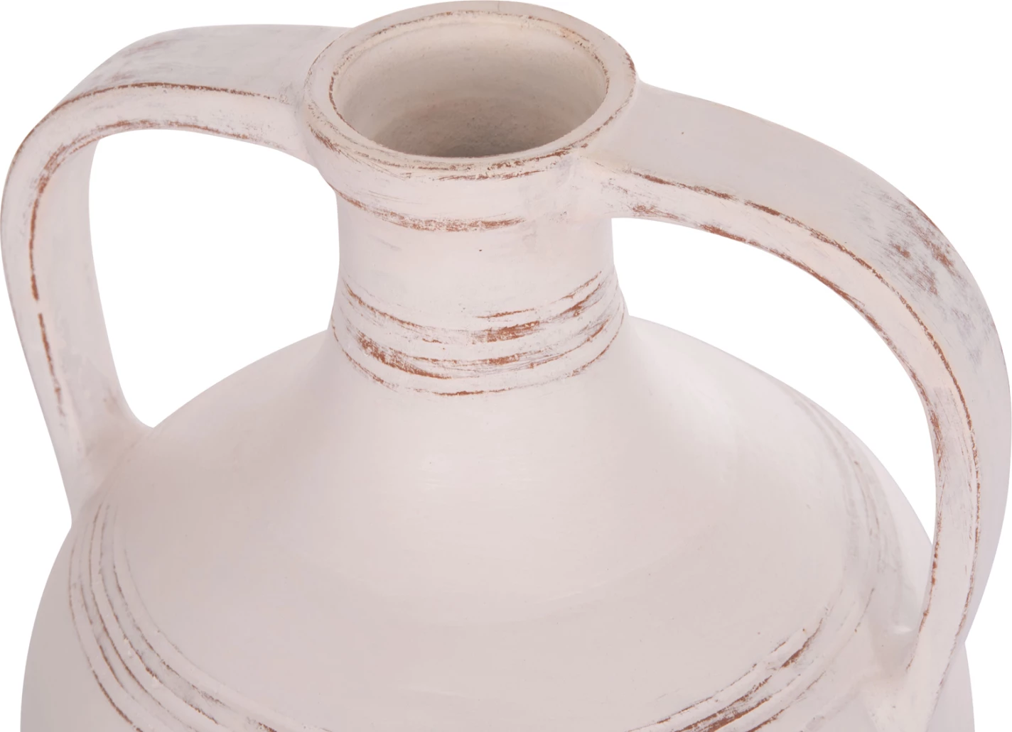 Vazo dekorative amforë, terrakotë e bardhë, FEAX FH4676.02S, 35x35x48cm