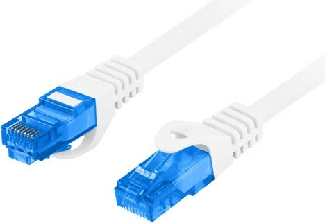 Kabllo patchcord Lanberg, S/FTP CAT.6A, 20m, i bardhë