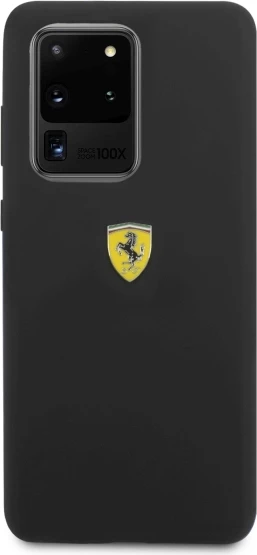 Mbështjellës Ferrari Hardcase FESSIHCS69BK për Samsung Galaxy S20 Ultra, silikon, zi