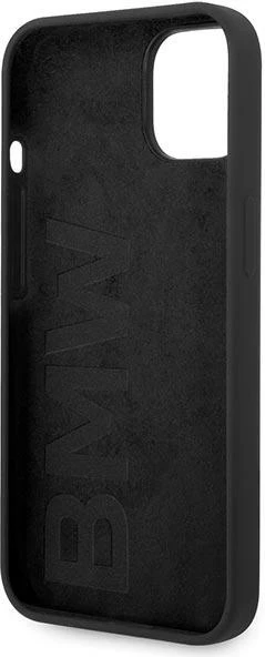 Mbështjellës BMW BMHCP14MSILBK për iPhone 14 Plus 6.7", silikon, e zezë