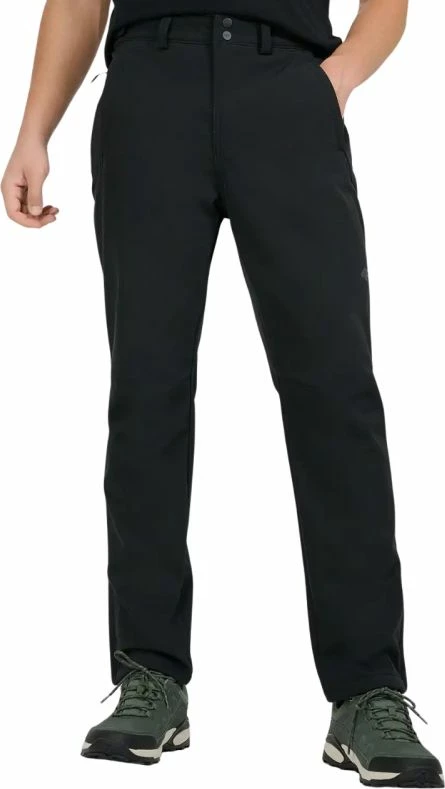 Pantallona trekking për meshkuj 4f, të zeza