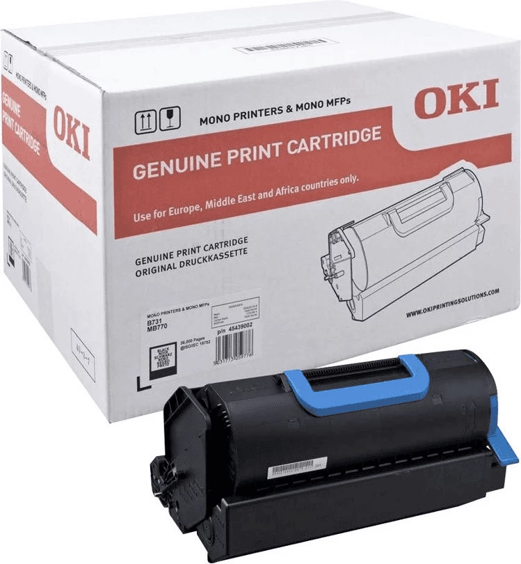 Toner, OKI 45439002 kapacitet 36000 faqe, i zi