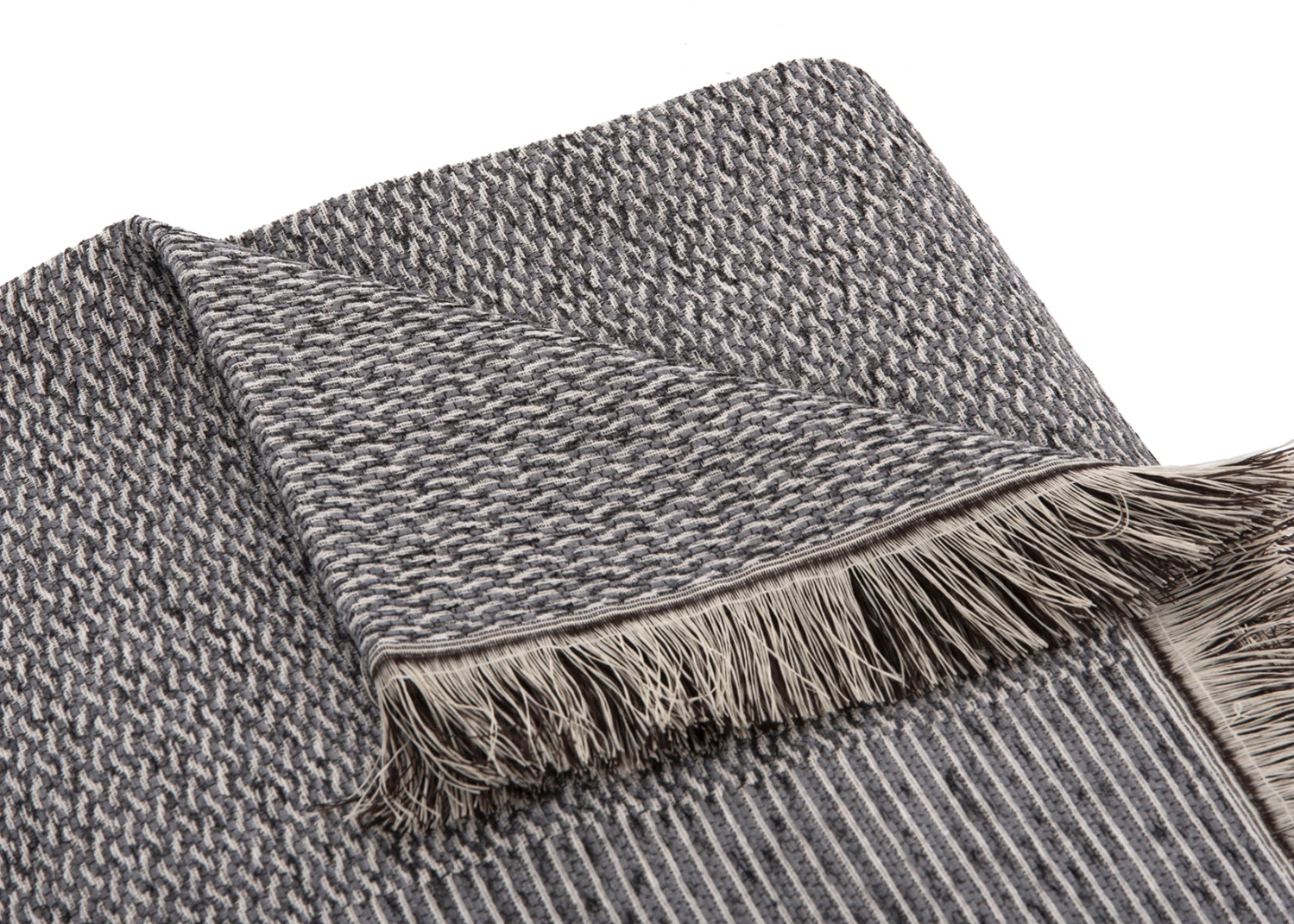 Mbulesë divani me franja DREAMTOPIA FH12165.02 ngjyrë gri 295x170cm